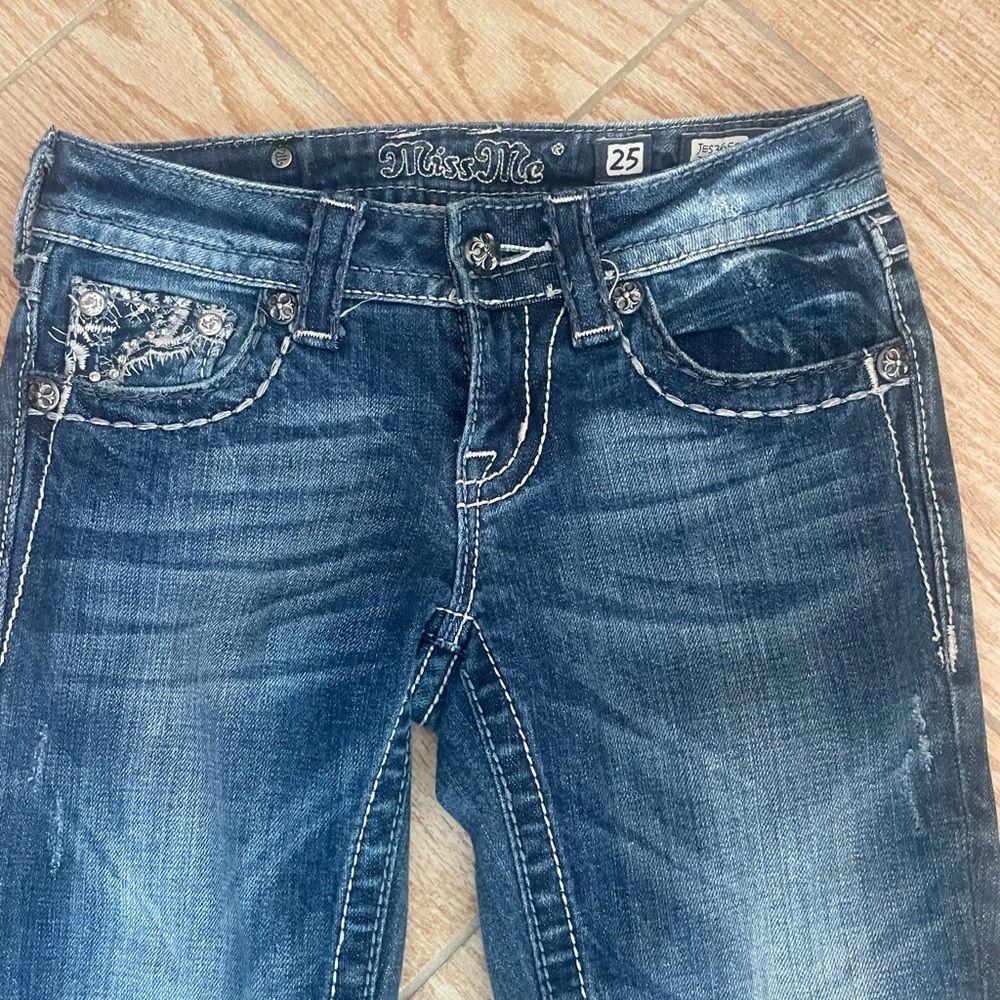 Miss Me Dark Blue Skinny Jeans